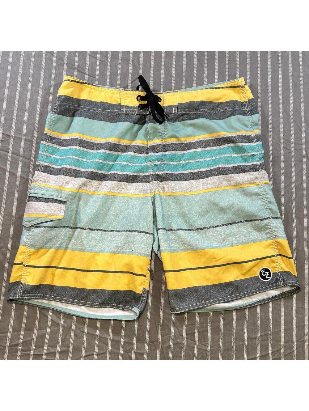 Ezekiel Shorts Mens Size 34 Swim Board Trunks Pocket